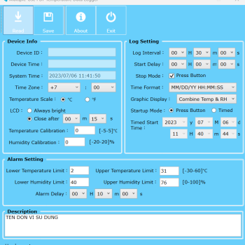 Hướng dẫn Thiết bị ghi nhiệt độ độ ẩm Aplog Temp03