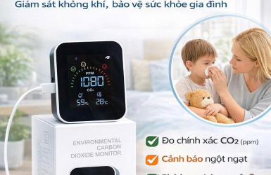 MÁY ĐO CO₂ TRONG NHÀ – GIẢI PHÁP KIỂM SOÁT KHÔNG KHÍ CHO GIA ĐÌNH